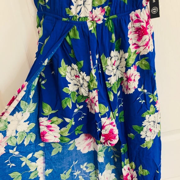 NWT-Floral Romper with Maxi Skirt - Picture 2 of 7